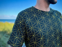 Load image into Gallery viewer, Sacred Gold Flower of Life Shirt -By Taylor Made