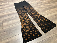 Load image into Gallery viewer, Morphing Fractals Bell Bottom Leggings