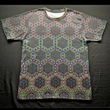 Load image into Gallery viewer, Harmonic Bloom - Chroma Edition T-Shirt, Sacred Geometry Yoga Shirt, Psychedelic Festival Tee