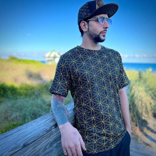 Sacred Gold Flower of Life Shirt -By Taylor Made
