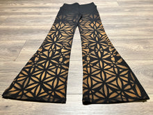 Load image into Gallery viewer, Fractal Flowers Bell Bottom Leggings