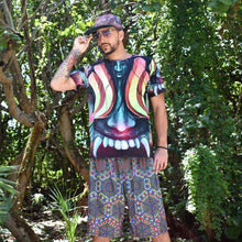 Load image into Gallery viewer, Double Flower Of Life Gym Shorts