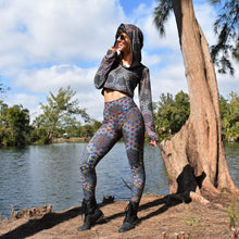 Load image into Gallery viewer, Double Flower of Life Cropped Hoodie