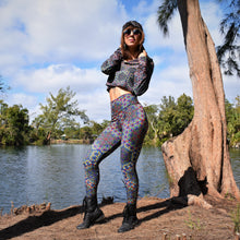 Load image into Gallery viewer, Double Flower of Life Cropped Hoodie