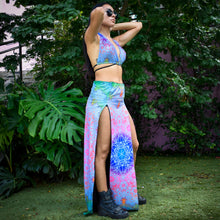 Load image into Gallery viewer, Fractal Metatron Water Style Reversible Maxi Skirt