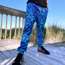Load image into Gallery viewer, Fractal Flowers Water Style Joggers