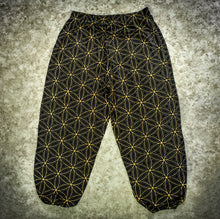 Load image into Gallery viewer, Golden Flower of Life Boho Pants
