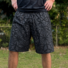 Load image into Gallery viewer, Tessellating Fractals Eclipse Edition Gym Shorts