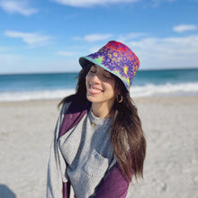 Load image into Gallery viewer, Fractal Metatron Earth Style Reversible Bucket Hat