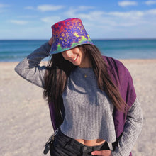 Load image into Gallery viewer, Fractal Metatron Earth Style Reversible Bucket Hat