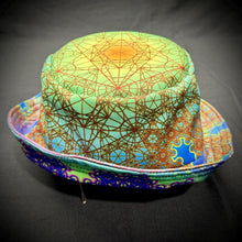 Load image into Gallery viewer, Fractal Metatron Earth Style Reversible Bucket Hat