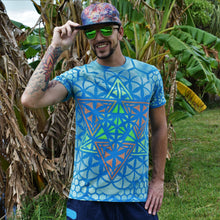 Load image into Gallery viewer, UV Reactive Starring Tetrahedron T-Shirt - Heady Harem