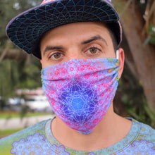 Load image into Gallery viewer, Fractal Metatron Face Mask: V2