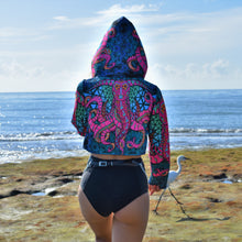 Load image into Gallery viewer, Pink OctoPhant Crop Hoodie - Heady Harem