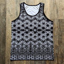 Load image into Gallery viewer, Fractal Flowers B&amp;W Tank Top